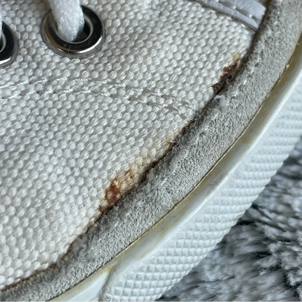 Coach Off-White Canvas Low-Top Sneakers Size 7.5